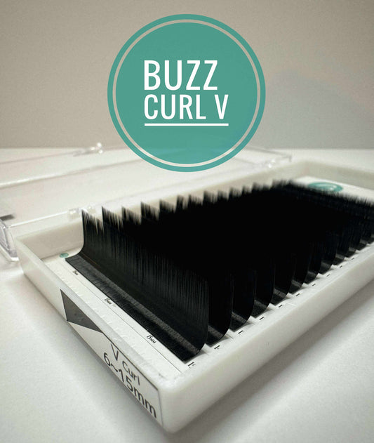 BUZZ 0.07 V curl (90 grade) Mix 6-15mm, extensii gene false fir cu fir