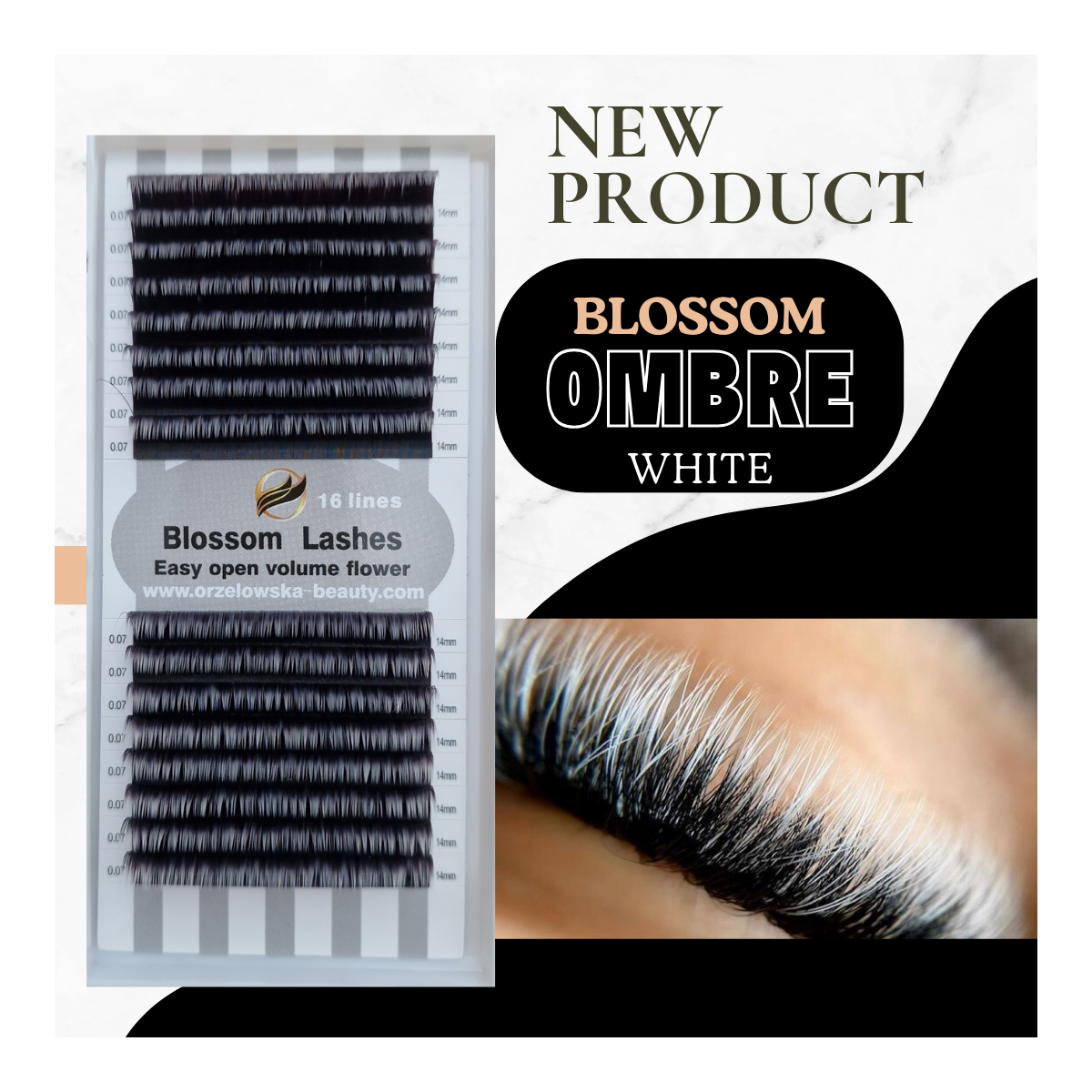 Gene Blossom evantai usor Ombre, 0.07 16 linii