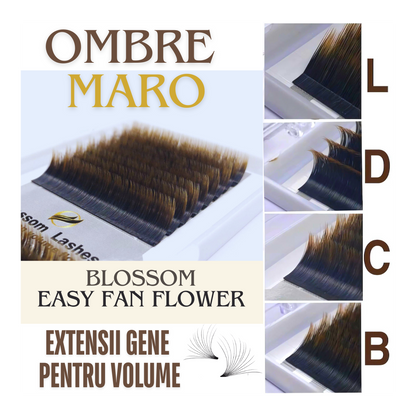Gene Blossom evantai usor Ombre, 0.07 16 linii