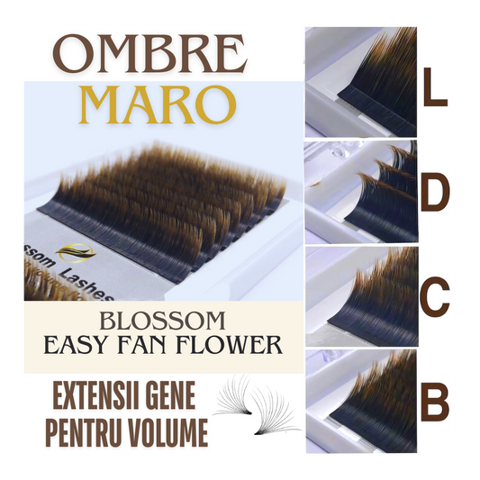 Gene Blossom evantai usor Ombre, 0.07 16 linii