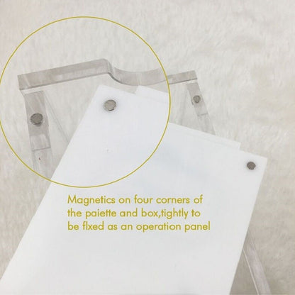 Organizator cu 9 palete magnetice si support palete magnetic.