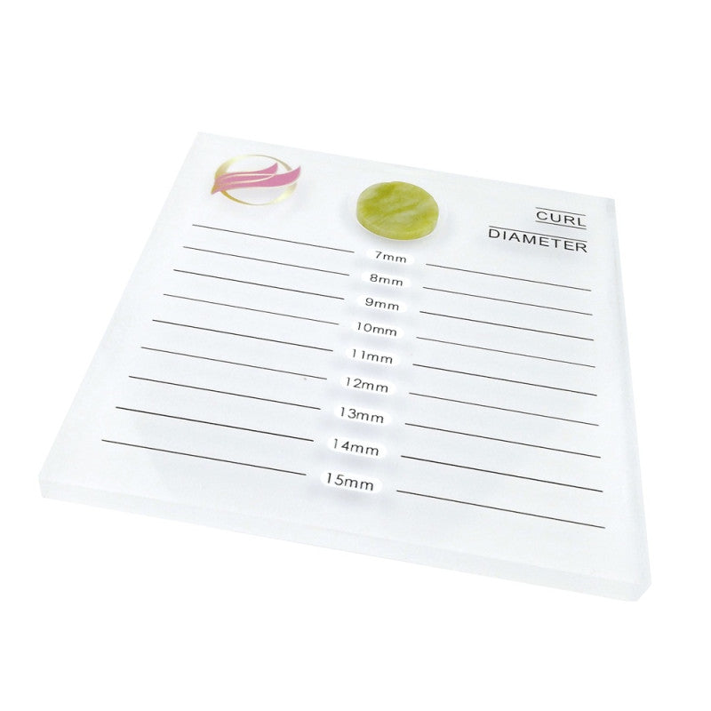 Paleta dubla cu piatra jad, suport pentru extensii gene, 7-15mm, cu loc special pentru piatra jad, Acrylic