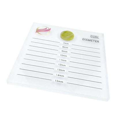 Paleta dubla cu piatra jad, suport pentru extensii gene, 7-15mm, cu loc special pentru piatra jad, Acrylic