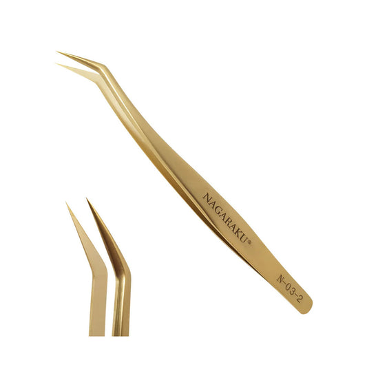 Penseta N-03-2 cu prindere precisa Nagaraku, pentru extensii gene