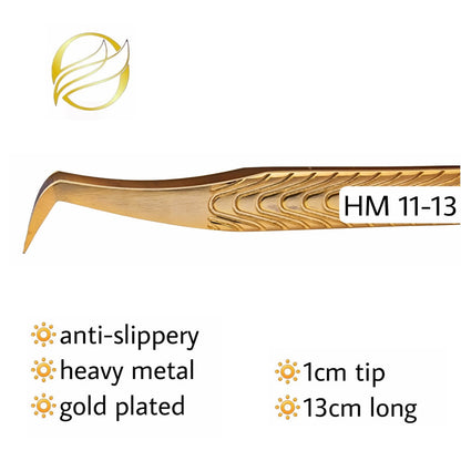 Pensete HM, pentru incepatori, anti-alunecare, heavy metal, culoare auriu