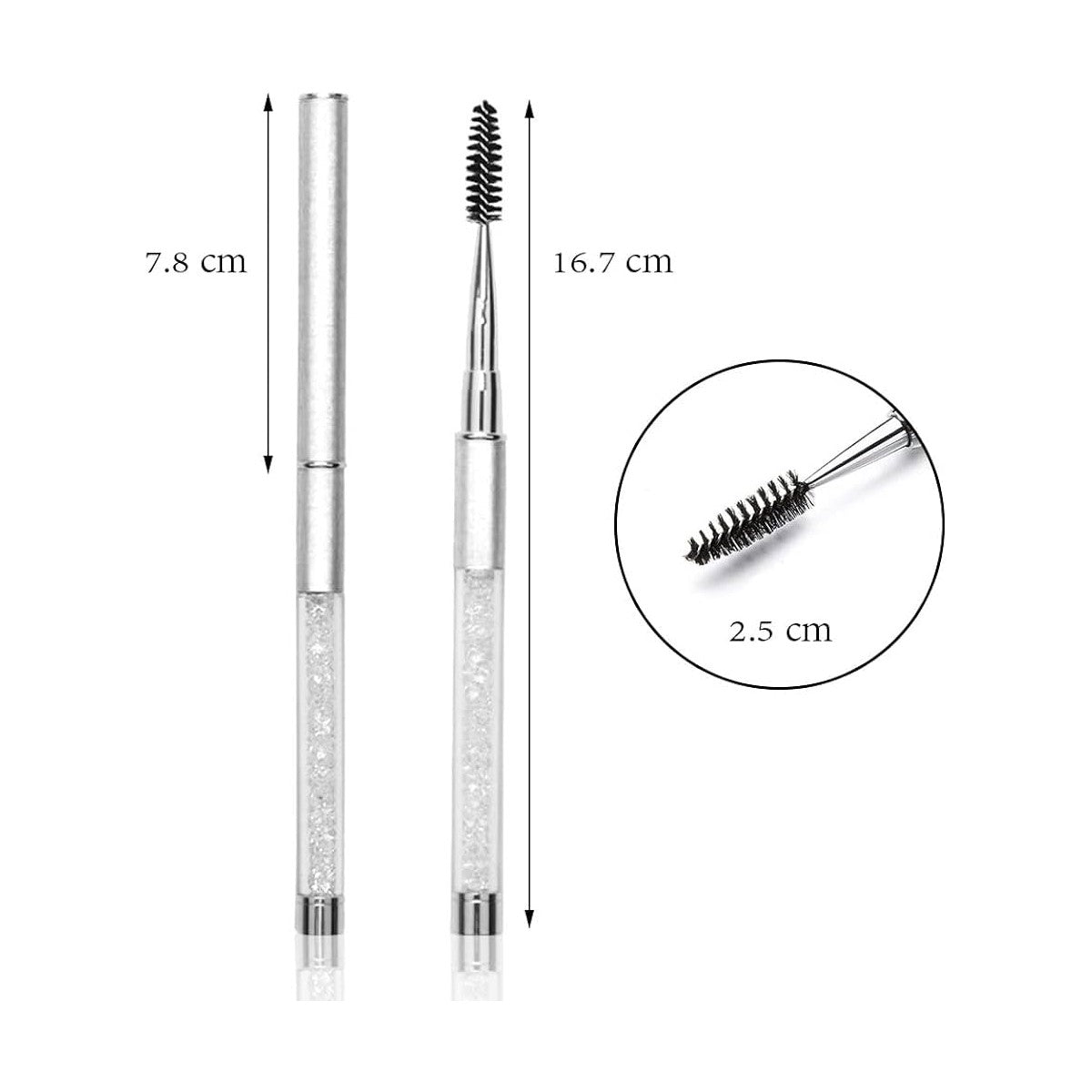 Periuta Mascara Swarovski 1 buc. cu inchidere pentru pieptanarea extensiilor de gene