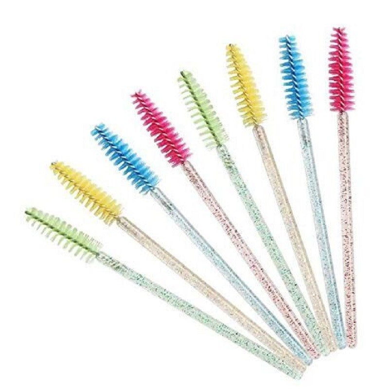 Set 50 periute mascara pentru extensii gene- Glitter, diverse culori