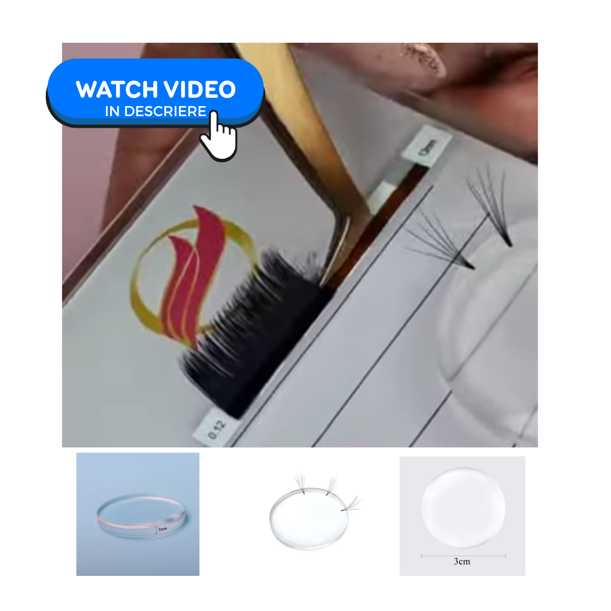 Transparent silicone for creating fans