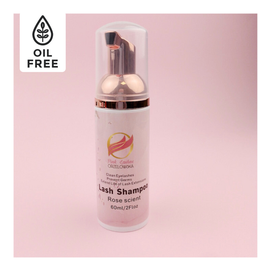 Spuma curatare gene fara ulei, capsuni sau trandafir, sampon extensii gene 60 ml