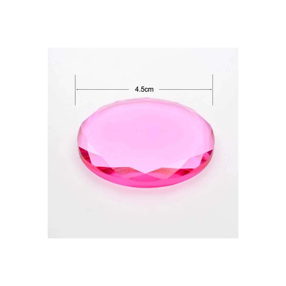 Suport adeziv pentru extensii gene, piatra cristal roz, JAD