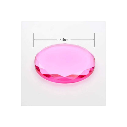 Suport adeziv pentru extensii gene, piatra cristal roz, JAD