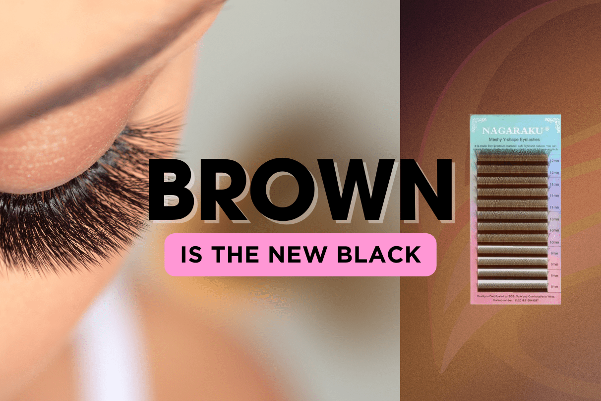 When should we use brown lashes?